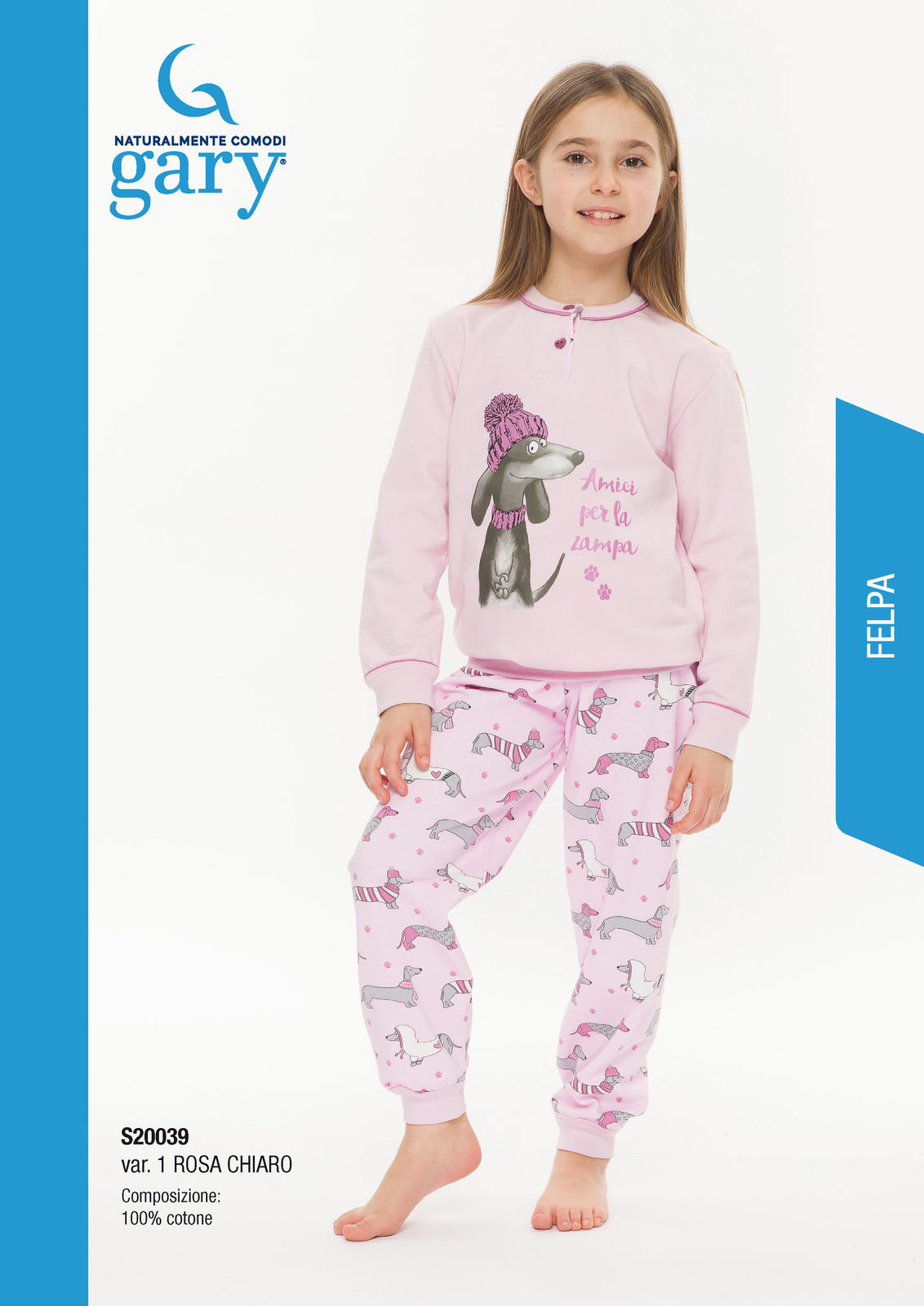 PIGIAMA BAMBINA M/L S30039 Tellini S.r.l. Ingrosso Abbigliamento